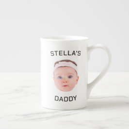 Taza De Porcelana Regalo personalizado de papá con foto de bebé
