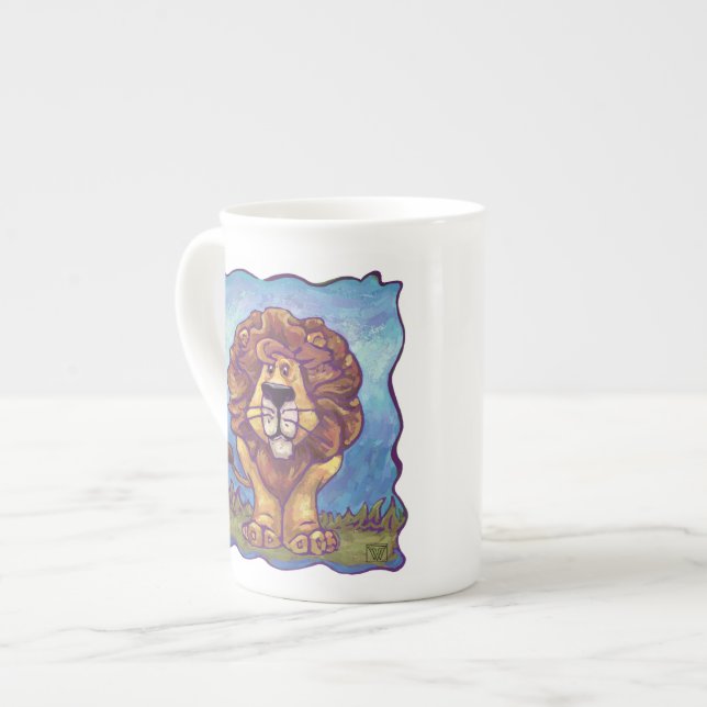 Taza De Porcelana Regalos y accesorios de león (Izquierda)