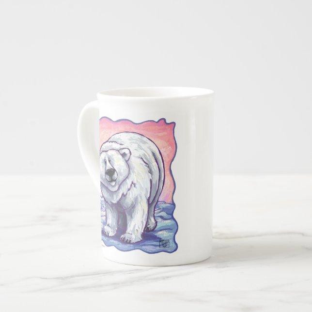 Taza De Porcelana Regalos y accesorios de oso polar (Izquierda)