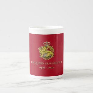 Taza De Porcelana Reina Isabel II Conmemoración de Hueso China Mug