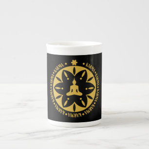 Taza De Porcelana Religión budista de Karma - Budismo Seis saltos