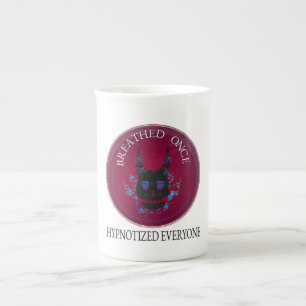 Taza De Porcelana Respiró una vez: Cráneo de Demonio Hipnótico