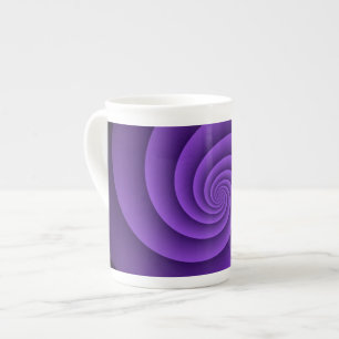 Taza De Porcelana Resumen Antecedentes Espirales suaves IV