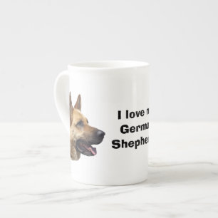 Taza De Porcelana Retrato de perro pastor alsaciano alemán