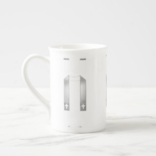 Taza De Porcelana Robo del sacerdote plateado 3-D