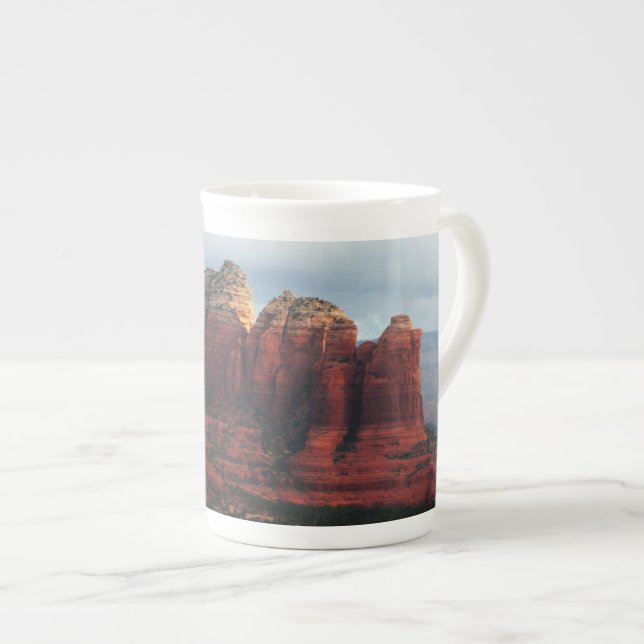 Taza De Porcelana Roca de café nublado en Sedona Arizona (Derecha)