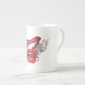 Taza De Porcelana Rock n Roll Angel Lips