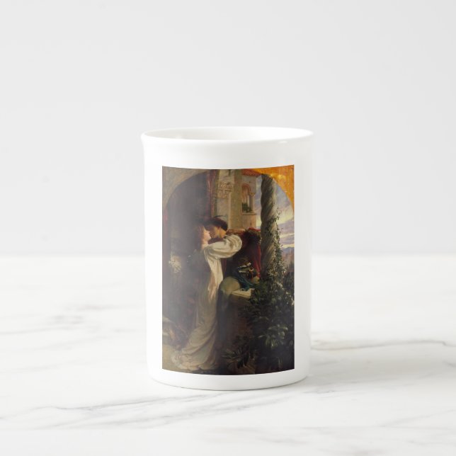Taza De Porcelana Romeo y Julieta (de Frank Dicksee) (Frente)