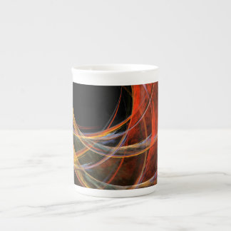 Taza De Porcelana Rompiendo el arte abstracto del círculo