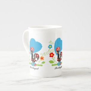 Taza De Porcelana Rooster de Portugal