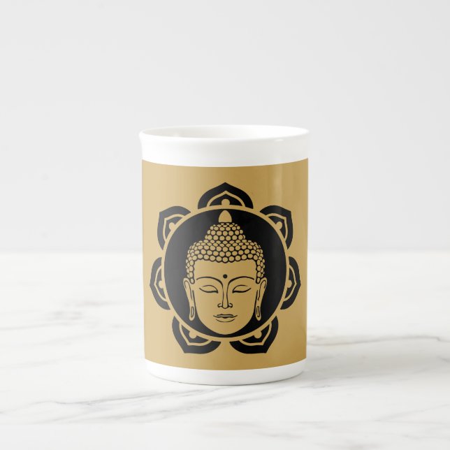 Taza De Porcelana Ropa Y Accesorios De Buda (Frente)
