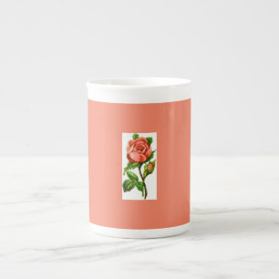 Taza De Porcelana Rosa de inglés rosado victoriano China Mug