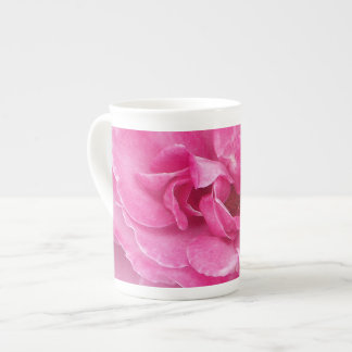 Taza De Porcelana Rosa de jardín rosado