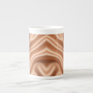Taza De Porcelana Rosa Dorado Seda de Seda Patrón de Lujo Abstracto