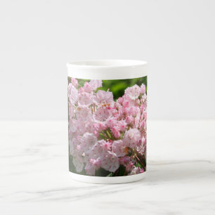 Taza De Porcelana Rosa Mountain Laurel Bone China Mug