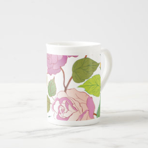 Taza De Porcelana Rosas 17