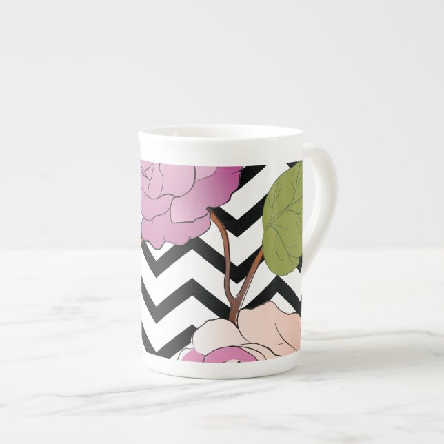 Taza De Porcelana Rosas 27 (Derecha)
