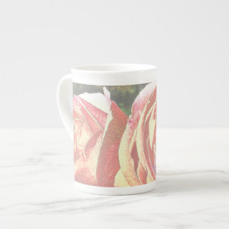 Taza De Porcelana Rosas de té del Jardín