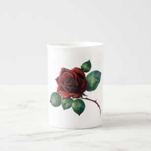 Taza De Porcelana Roses rojos