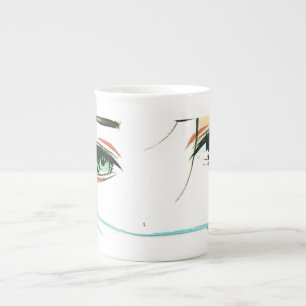 Taza De Porcelana rostro de mujeres abstracto