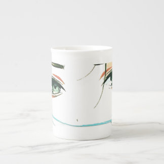 Taza De Porcelana rostro de mujeres abstracto