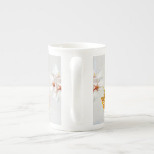 Taza De Porcelana Sakura - Flor japonesa de cerezo