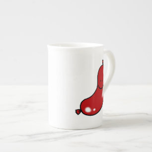 Taza De Porcelana Salchicha linda