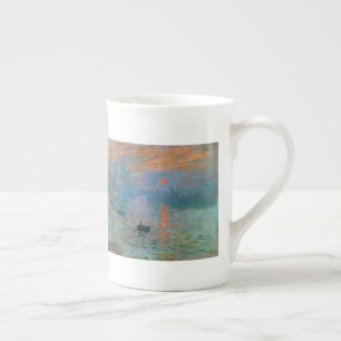 Taza De Porcelana Salida del sol de la impresión de Claude Monet