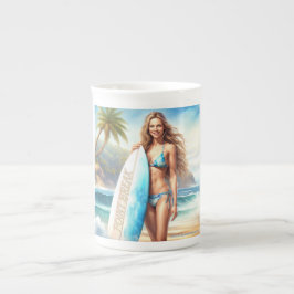 Taza De Porcelana salto de punto de acción chica