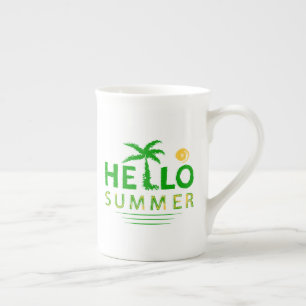 Taza De Porcelana Saludo