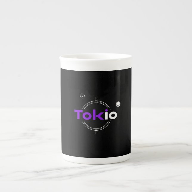 Taza De Porcelana samurái de Tokio (Frente)