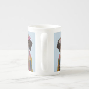 Taza De Porcelana San Bernardo Hippie