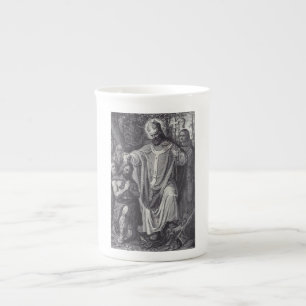 Taza De Porcelana San Bonifacio Apóstol Premium de Alemania
