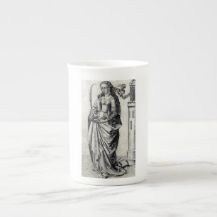 Taza De Porcelana Santa Bárbara de la Torre Arte Gráfico Sagrado