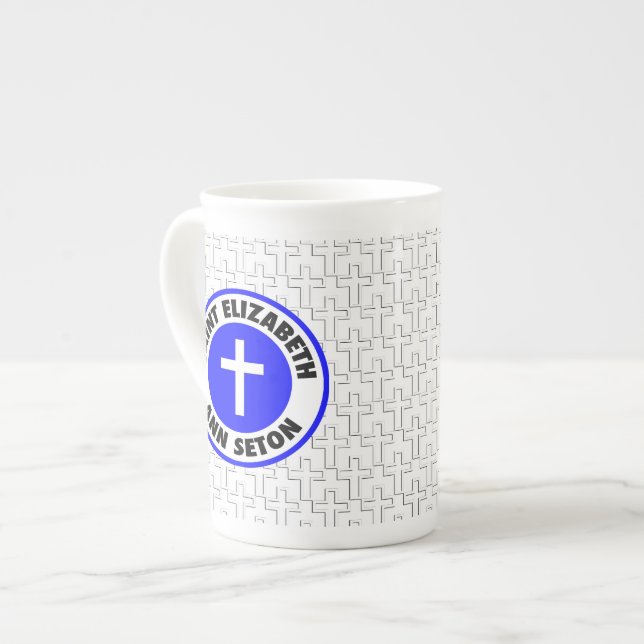 Taza De Porcelana Santo Elizabeth Ana Seton (Izquierda)