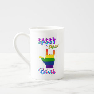 Taza De Porcelana Sassy desde el nacimiento