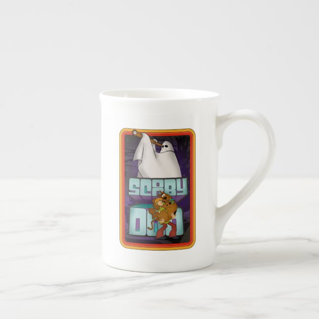 Taza De Porcelana Scooby-Doo | Fantasma Buscando Shaggy y Scooby (Derecha)