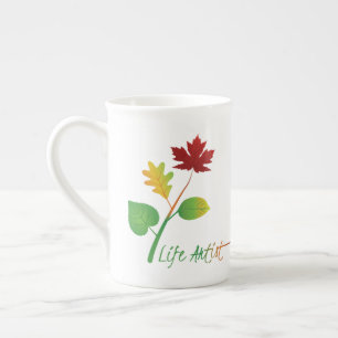 Taza De Porcelana Sé un artista de la vida cita motivacional, con ho