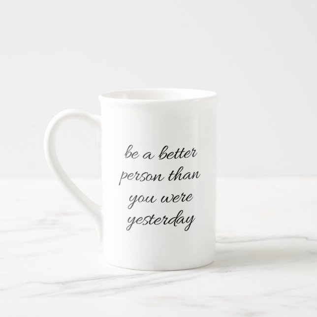 Taza De Porcelana Sé Un Mejor Mug Especializado En Persona (Izquierda)