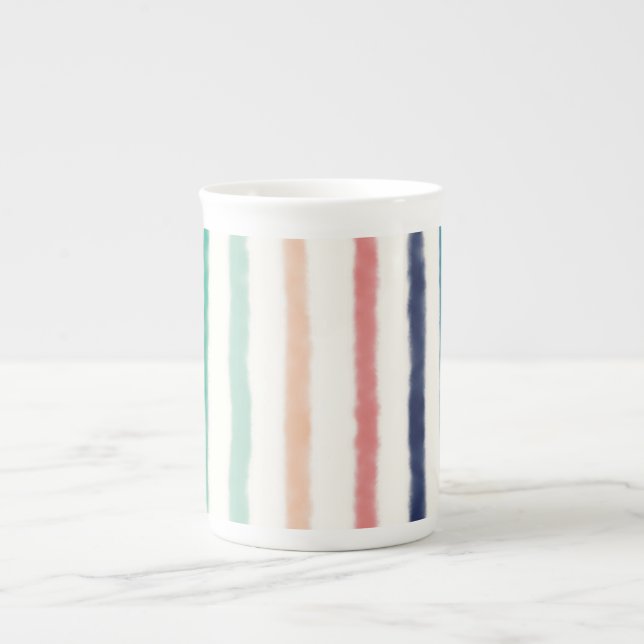Taza De Porcelana Seabreeze Stripes (Frente)