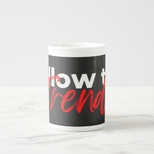 Taza De Porcelana Seguir la tipografía de las citas motivacionales d