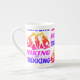 Taza De Porcelana Senderismo o senderismo