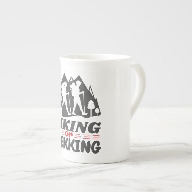 Taza De Porcelana Senderismo o senderismo (Derecha)