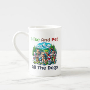 Taza De Porcelana Senderismo Y Mascota Todos Los Perros Senderismo A