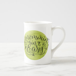 Taza De Porcelana Ser Madre No Es Fácil en Círculo Verde