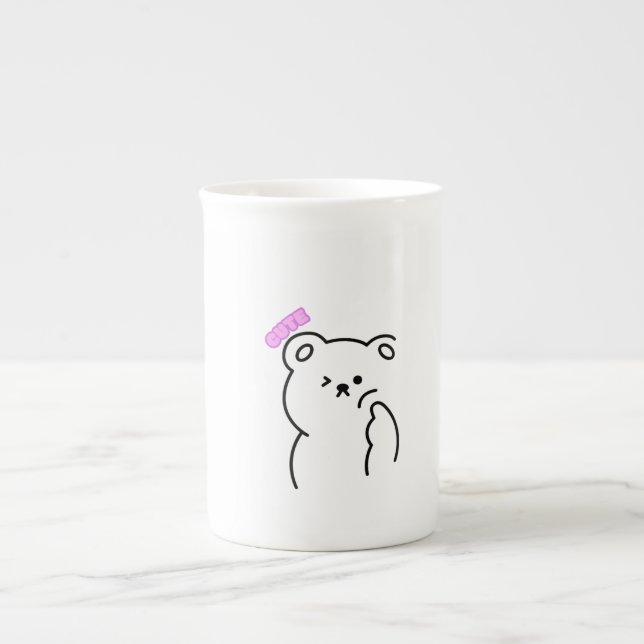 Taza De Porcelana Serene Ursine Cup (Frente)