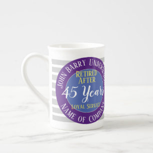 Taza De Porcelana Servicio Leal de Jubilación Conmemorativo
