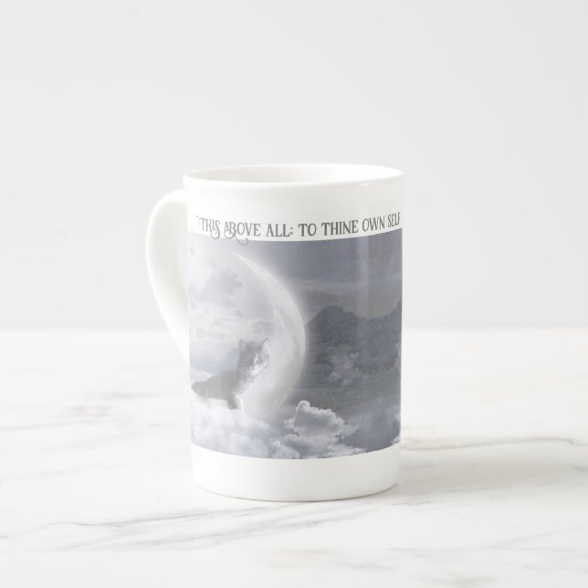 Taza De Porcelana Shakespeare Bone China Mug (Izquierda)
