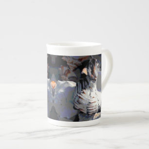Taza De Porcelana Shell de mar a rayas
