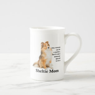 Taza De Porcelana Sheltie Mom Bone China Mug